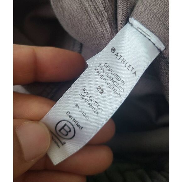 Athleta Camo Farallon Jogger Pants Womens Plus Size 22 Green Running Jogging Gym - Picture 9 of 9